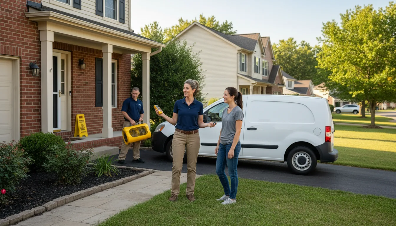 Residential water damage restoration in Julian, NE